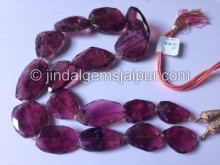 Moss Pink Tourmaline Far Faceted Nuggets Shape Beads